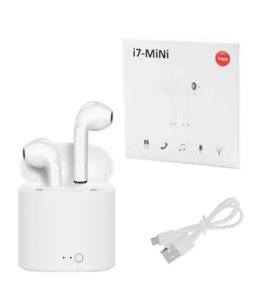 Белые Bluetooth беспроводные наушники i7 TWS mini с кейсом оптом, Cope , 3,30 $