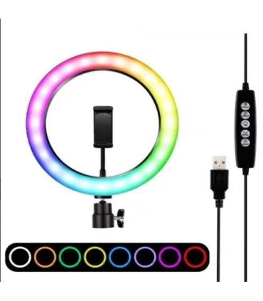 Разноцветная кольцевая лампа RGB MJ-33 оптом, TV Shop , 11,00 $