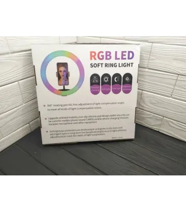 Разноцветная кольцевая лампа RGB MJ-33 оптом, TV Shop , 11,00 $