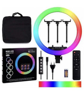 Професійна кольорова кільцева лампа 45 см LED RGB MJ-18 оптом, TV Shop , 37,00 $