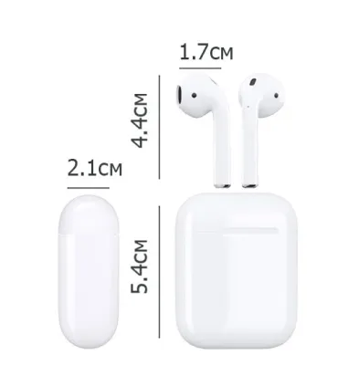 Bluetooth бездротові навушники Apl AirPods 1601 з боксом оптом, Cope , 17,00 $
