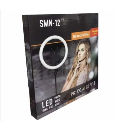 Кольцевая лампа LED 30 см с зеркалом и держателем Beauty Life SMN-12" оптом, TV Shop , 9,50 $