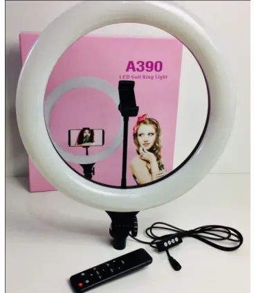 Велика кільцева лампа LED 38 см з пультом A390 оптом, TV Shop , 23,00 $