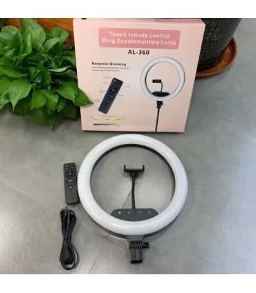 Сенсорная кольцевая ламп LED 36 см AL-360 с пультом ДУ оптом, TV Shop , 20,00 $