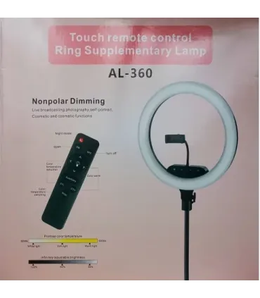 Сенсорна кільцева лампа LED 36 см AL-360 з пультом ДУ оптом, TV Shop , 20,00 $