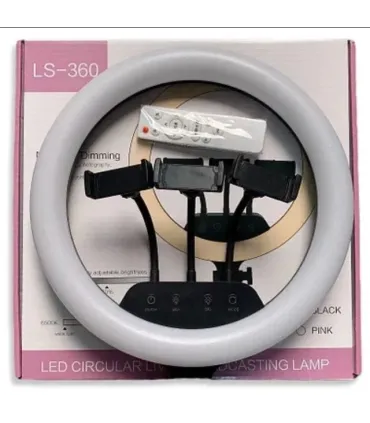 Кольцевая LED лампа с пультом 36 см LS-360 оптом, TV Shop , 22,00 $