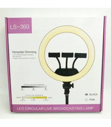 Кольцевая LED лампа с пультом 36 см LS-360 оптом, TV Shop , 22,00 $
