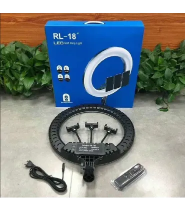Кільцева лампа 45 см з пультом та трьома кріпленнями LED RL-18 оптом, TV Shop , 35,00 $