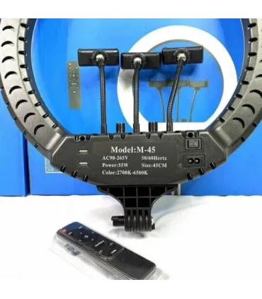 Кільцева лампа 45 см з пультом та трьома кріпленнями LED RL-18 оптом, TV Shop , 35,00 $