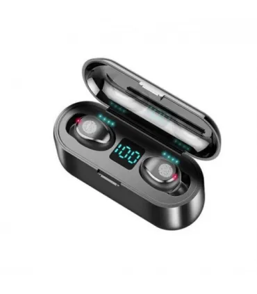 Bluetooth наушники беспроводные TWS F9 капельки с кейсом black оптом, Cope , 9,00 $