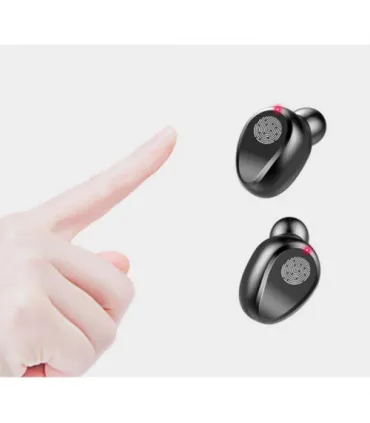 Bluetooth наушники беспроводные TWS F9 капельки с кейсом black оптом, Cope , 9,00 $