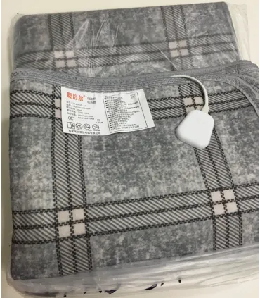 Електропростирадла 150 см × 180 см сірі Клітчасті із сумкою оптом, UKC , 15,70 $