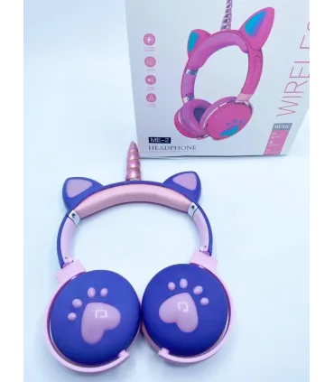 Дитячі бездротові навушники Єдиноріг Unicorn ME-2 фіолетові оптом, TV Shop , 9,20 $