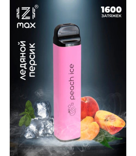 Одноразовые электронные сигареты IZI MAX 1600 тяг Персик со льдом оптом, IZI , 4,00 $