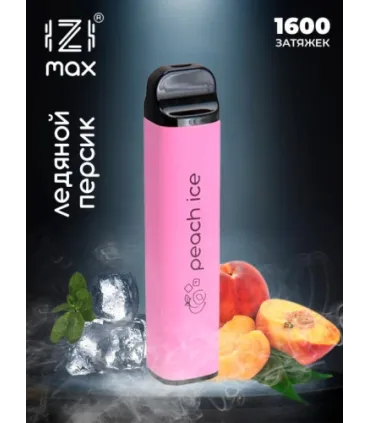Одноразовые электронные сигареты IZI MAX 1600 тяг Персик со льдом оптом, IZI , 4,00 $