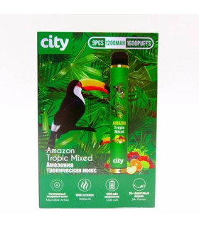 Одноразки CITY HIGH WAY 1600 Тропический микс оптом, CITY , 4,80 $