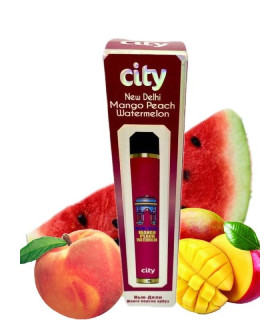 Одноразки CITY HIGH WAY 1600 Нью-Дели Манго Персик Арбуз оптом, CITY , 4,80 $