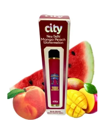 Одноразки CITY HIGH WAY 1600 Нью-Дели Манго Персик Арбуз оптом, CITY , 4,80 $