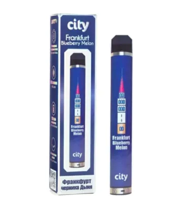 Одноразки CITY HIGH WAY 1600 Франкфурт Черника Дыня оптом, CITY , 4,80 $