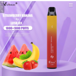 Одноразовые сигареты Vidge 2in1 2000 puffs Клубника банан + Арбуз со льдом оптом, Vidge , 5,40 $
