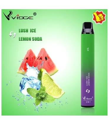 Одноразовые сигареты Vidge 2in1 2000 puffs Арбуз со льдом + Лимонад оптом, Vidge , 5,40 $