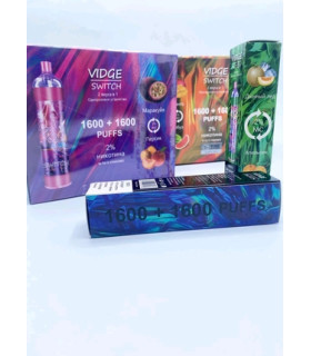 Светящийся перезаряджаемые одноразки Vidge switch 2in1 3200 puff Маракуйя + Персик оптом, Vidge , 7,60 $