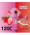 Светящаяся электронная сигарета eTaboo RGB 1200 puffs Клубника Арбуз