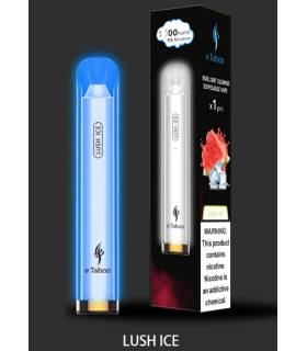 Светящаяся электронная сигарета eTaboo RGB 1200 puffs Арбуз со льдом оптом, E-Taboo , 4,90 $