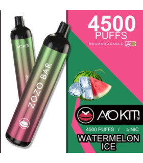 Одноразки, що перезаряджаються AoKit Zozo Bar 4500 Puffs Кавун з льодом оптом, AoKit , 8,10 $