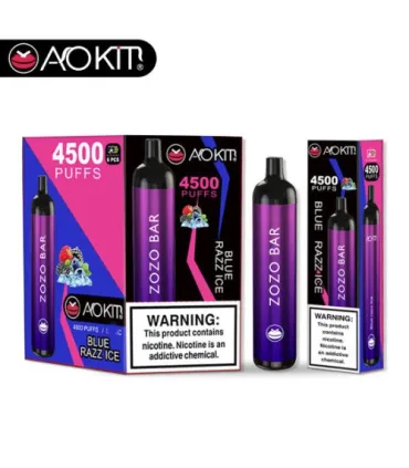 Перезаряжаемые одноразки AoKit Zozo Bar 4500 Puffs Голубой лимонад оптом, AoKit , 8,10 $
