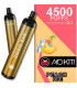 Перезаряжаемые одноразки AoKit Zozo Bar 4500 Puffs Персик со льдом оптом, AoKit , 8,10 $