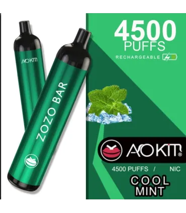 Одноразки, що перезаряджаються AoKit Zozo Bar 4500 Puffs М'ята з льодом оптом, AoKit , 8,10 $