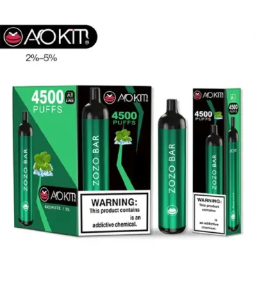 Одноразки, що перезаряджаються AoKit Zozo Bar 4500 Puffs М'ята з льодом оптом, AoKit , 8,10 $