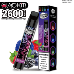 Светящийся одноразовые сигареты AoKit Lux 2600 Puffs Ягодный микс оптом, AoKit , 6,10 $