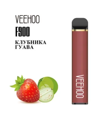 Одноразовые сигареты F900 Veehoo 1200 тяг Клубника Гуава оптом, Veehoo , 3,50 $