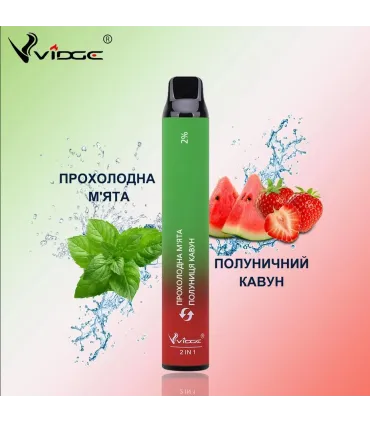 Одноразовые сигареты Vidge 2in1 2000 puffs Мята - Арбуз Клубника оптом, Vidge , 5,40 $