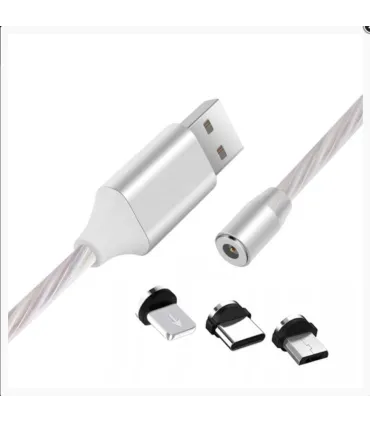 Кабель заряджання USB магнітний X360 3in1 Lightning, micro-USB, Type-C оптом, TV Shop , 4,00 $