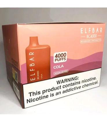 Перезаряжаемые одноразовые сигареты Elf bar BC4000 Кола оптом, Elf Bar Original , 8,70 $