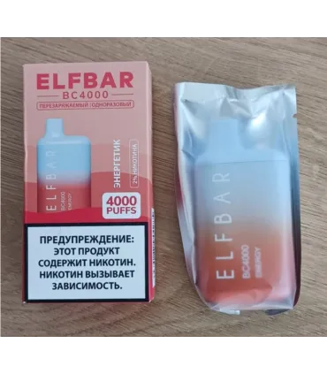 Перезаряжаемые одноразовые сигареты Elf bar BC4000 Энергетик оптом, Elf Bar Original , 8,70 $