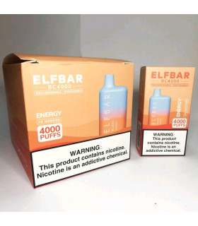 Перезаряжаемые одноразовые сигареты Elf bar BC4000 Энергетик оптом, Elf Bar Original , 8,70 $