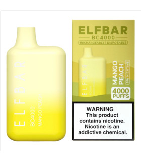 Перезаряжаемые одноразовые сигареты Elf bar BC4000 Mango Peach оптом, Elf Bar Original , 8,70 $