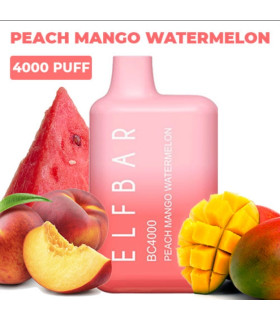 Перезаряжаемые одноразовые сигареты Elf bar BC4000 Манго Персик Арбуз оптом, Elf Bar Original , 8,70 $