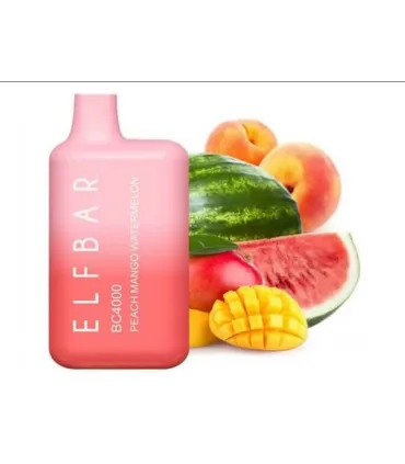 Перезаряжаемые одноразовые сигареты Elf bar BC4000 Манго Персик Арбуз оптом, Elf Bar Original , 8,70 $