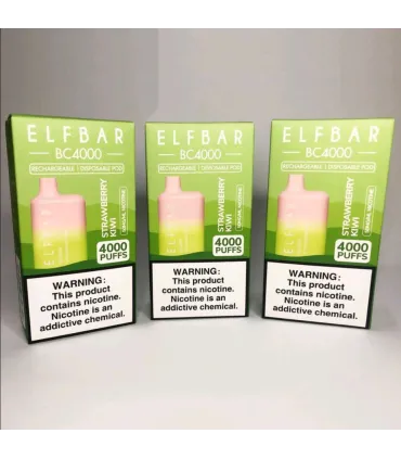 Электронные одноразовые сигареты Elf bar BC4000 Киви Клубника оптом, Elf Bar Original , 8,70 $