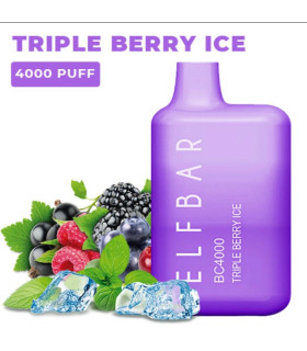 Перезаряжаемые одноразовые сигареты Elf bar BC4000 Три ягоды со льдом оптом, Elf Bar Original , 8,70 $