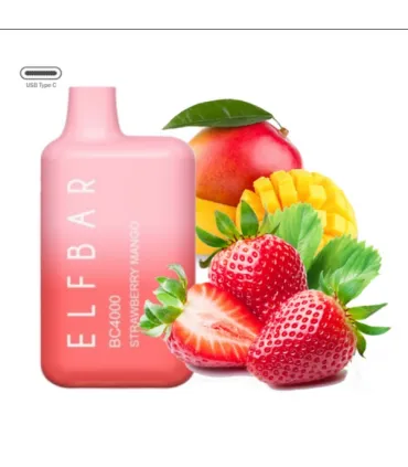 Електронні одноразові сигарети Elf bar BC4000 Манго Полуниця оптом, Elf Bar Original , 8,70 $