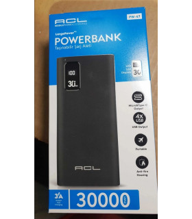 Універсальний акумулятор Powerbank ACL PW-47 30000 mAh оптом, ACL mobile phone accessories , 33,00 $