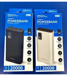 Універсальний акумулятор Powerbank ACL PW-17 20000 mAh оптом, ACL mobile phone accessories , 22,00 $