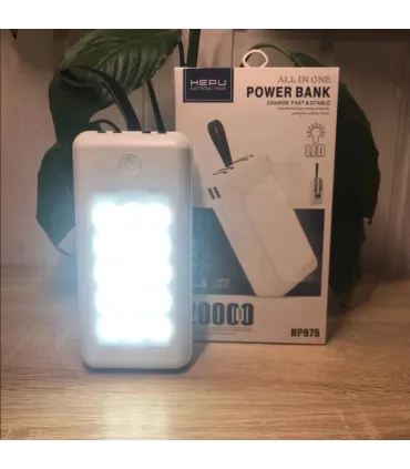 Универсальная внешняя батарея Power bank 20 000 mAh HEPU HP975 с фонариком оптом, HEPU , 20,00 $
