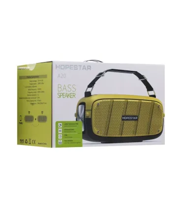 Портативна MP3 колонка HOPESTAR A20 Yellow оптом, Hopestar , 50,50 $